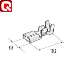 Terminal Faston 6.35mm Fêmea