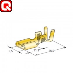 Terminal Faston 9.5 mm Fêmea